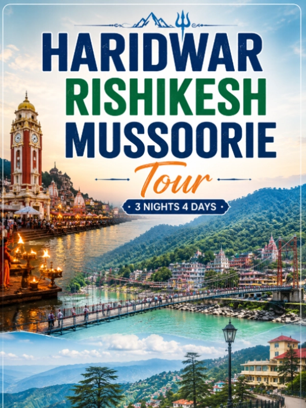 haridwar rishikesh Mussoorie 4 days Tour Package